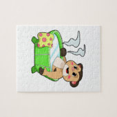 お風呂に入るメルカット ジグソーパズル (横)