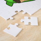 お風呂に入るメルカット ジグソーパズル (側面)