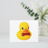 お風呂のピンクのゴムのカエルのおもちゃ ポストカード (スタンド正面)