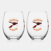 お風呂の上でザラザラする ステムなしワイングラス (正面)