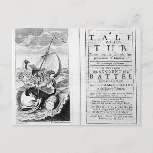 「お風呂の物語」 ポストカード (正面)