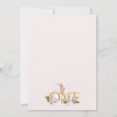 お風呂バニーが1歳の誕生日を迎える 招待状 (裏面)