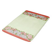 お風呂敷の牡丹の盛り合わせ バスマット (アングル)