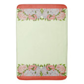 お風呂敷の牡丹の盛り合わせ バスマット (正面縦)