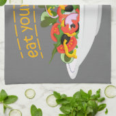 お食べりビーギー引用文フレッシュサラダミックスボウル キッチンタオル (折り畳み)