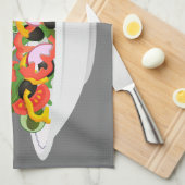 お食べりビーギー引用文フレッシュサラダミックスボウル キッチンタオル (四つ折り)