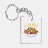 お食べりビーギー引用文フレッシュサラダミックスボウル キーホルダー (正面左)