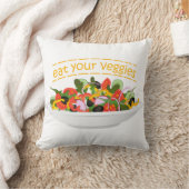 お食べりビーギー引用文フレッシュサラダミックスボウル クッション (ブランケット)