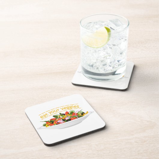 お食べりビーギー引用文フレッシュサラダミックスボウル コースター (右側)