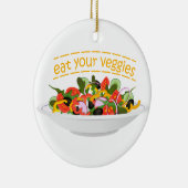 お食べりビーギー引用文フレッシュサラダミックスボウル セラミックオーナメント (右)