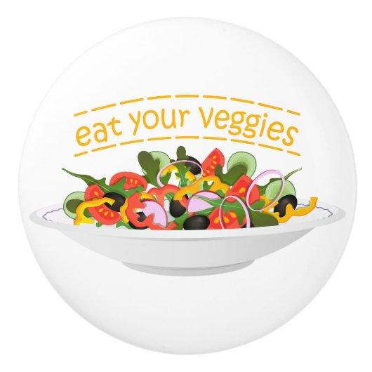 お食べりビーギー引用文フレッシュサラダミックスボウル セラミックノブ (正面)