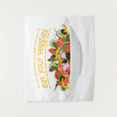 お食べりビーギー引用文フレッシュサラダミックスボウル タペストリー (正面)