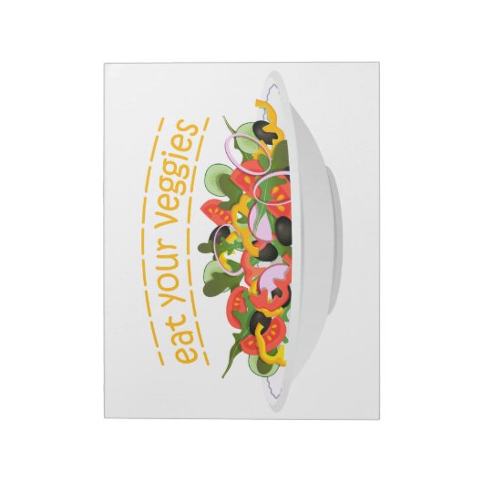 お食べりビーギー引用文フレッシュサラダミックスボウル ノートパッド (回転)