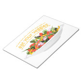 お食べりビーギー引用文フレッシュサラダミックスボウル ノートパッド (アングル)