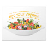 お食べりビーギー引用文フレッシュサラダミックスボウル ノートパッド (正面)