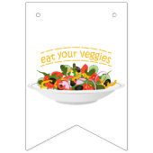 お食べりビーギー引用文フレッシュサラダミックスボウル バンティングフラッグ (第2の旗)