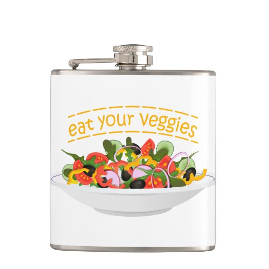 お食べりビーギー引用文フレッシュサラダミックスボウル フラスク (正面)