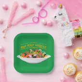 お食べりビーギー引用文フレッシュサラダミックスボウル ペーパープレート (パーティー)