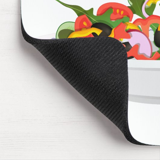 お食べりビーギー引用文フレッシュサラダミックスボウル マウスパッド (コーナー)
