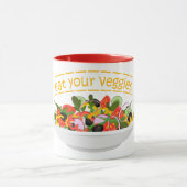 お食べりビーギー引用文フレッシュサラダミックスボウル マグカップ (中央)