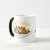 お食べりビーギー引用文フレッシュサラダミックスボウル モーフィングマグカップ (正面左)