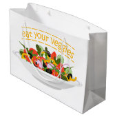 お食べりビーギー引用文フレッシュサラダミックスボウル ラージペーパーバッグ (裏面アングル)