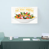 お食べりビーギー引用文フレッシュサラダミックスボウル 横断幕 (トレードショー)
