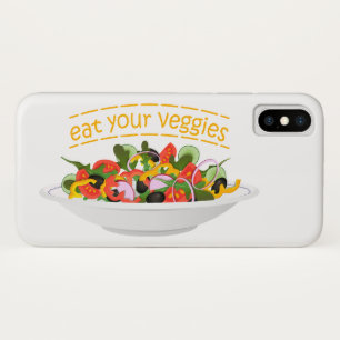 お食べりビーギー引用文フレッシュサラダミックスボウル iPhone X ケース