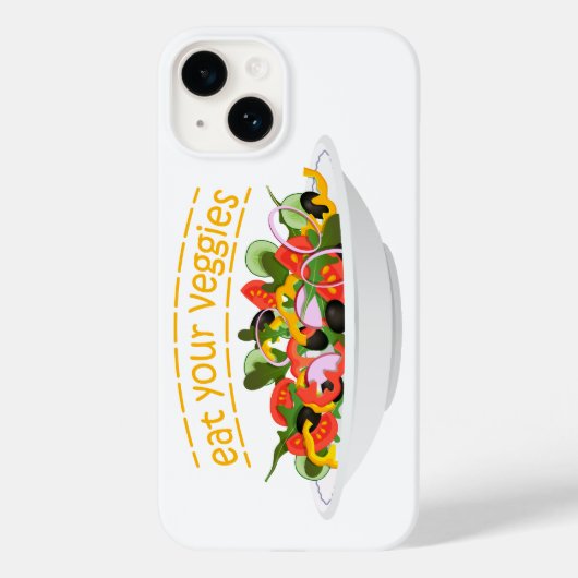 お食べりビーギー引用文フレッシュサラダミックスボウル Case-Mate iPhoneケース (裏面)