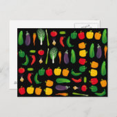 お食べり – 野菜数々のポストカード ポストカード (正面/裏面)