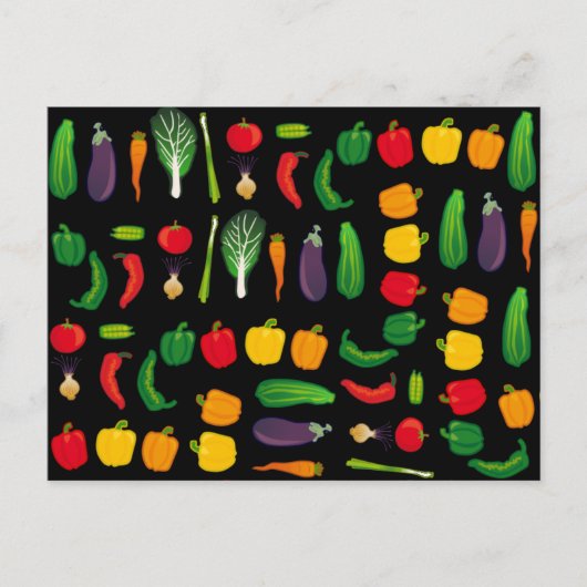 お食べり – 野菜数々のポストカード ポストカード (正面)