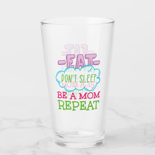 お食べ母さん繰り返し寝るな タンブラーグラス (裏面)