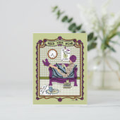 お食べ物を与え客様の心_A_ポストカード ポストカード (スタンド正面)