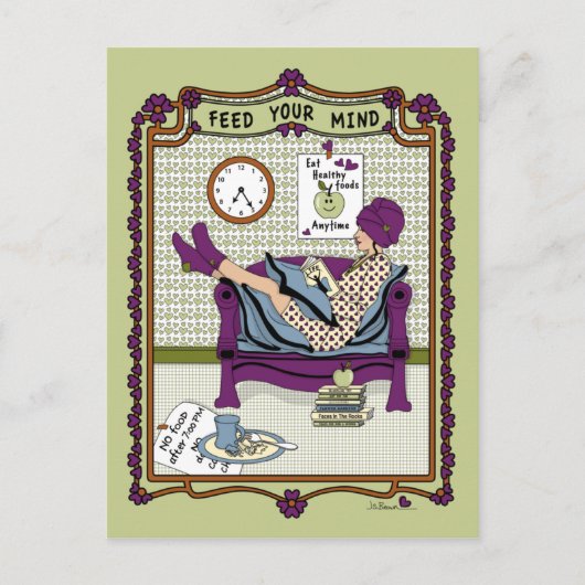 お食べ物を与え客様の心_A_ポストカード ポストカード (正面)