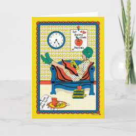 お食べ物を与え客様の心_B_あいさつ カード