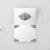 お食べ酒を飲んでく結婚したださいノートカード サンキューカード (内部)