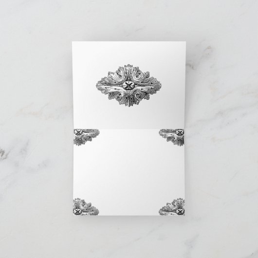 お食べ酒を飲んでく結婚したださいノートカード サンキューカード (内部)