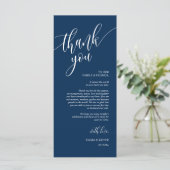 お食事の席にお礼の書道のカードをセット  プログラム (スタンド正面)