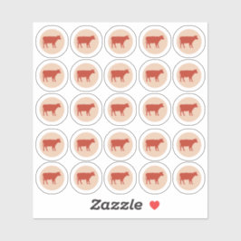 お食事の選択2色ビーフシール シール