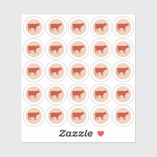 お食事の選択2色ビーフシール シール (シート)