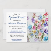 お食事会パーティーイベント招待状 招待状 (正面)