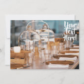 お食事会 テーブル マルチ 目的 テキスト 招待状 (正面)