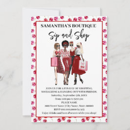 お飲み物とショッピング ポップアップストア チェリー ご招待 招待状