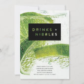 お飲み物と軽食 招待状 (正面)