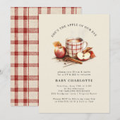 お飲み物＆ご覧ください 水彩 ベビーシャワー 招待状 (正面/裏面)