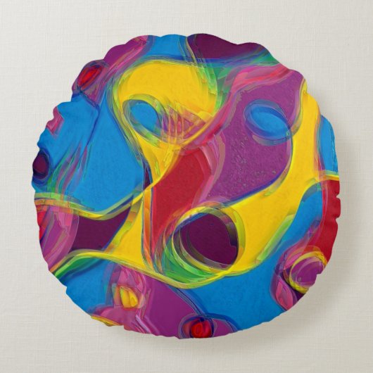 お飲菓子で ラウンドクッション (正面)