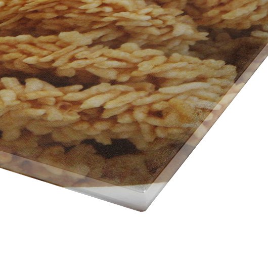 お餅を膨らませた～アジアのお菓子デザート食べ物 カッティングボード (角)