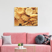 お餅を膨らませた~アジアのお菓子デザート食べ物 キャンバスプリント (インサイチュ (リビング))