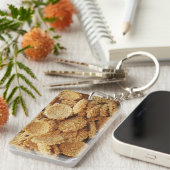 お餅を膨らませた～アジアのお菓子デザート食べ物 キーホルダー (正面右)