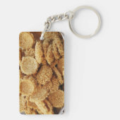 お餅を膨らませた～アジアのお菓子デザート食べ物 キーホルダー (裏面)